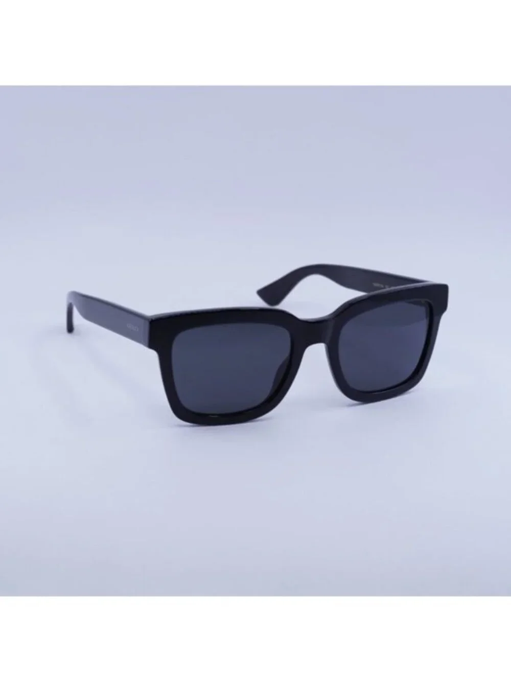 Gucci GG0001SN 001 Sunglasses Black Square Frame, Grey Lenses